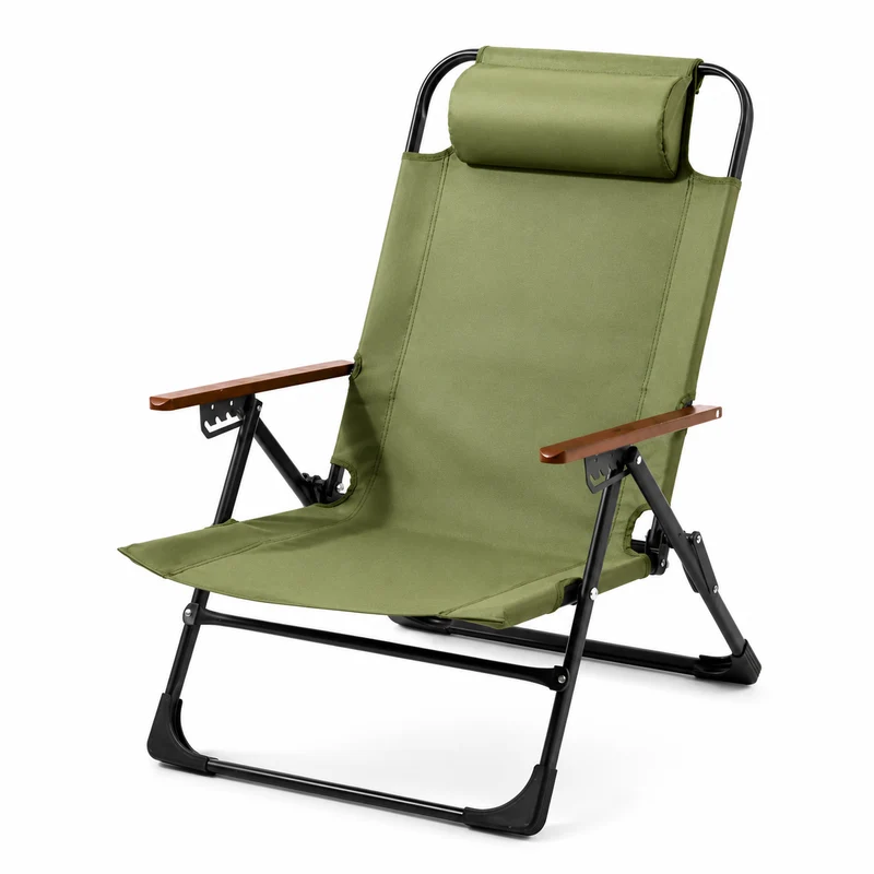 Chaise de camping pliante avec accoudoirs randonnée
