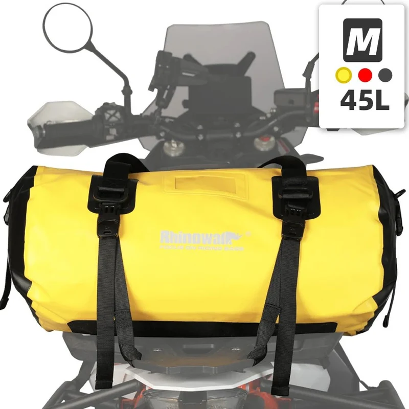Sacoche de selle de moto / porte-bagage vélo 45 L/65L 100% imperméable "Rhinowalk - RKMT 2000 series"