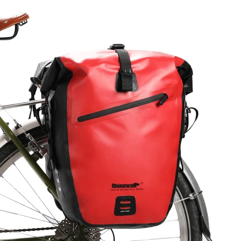 Sacoche de vélo étanche sur porte-bagages arrière 27L "Rhinowalk - RK19662"