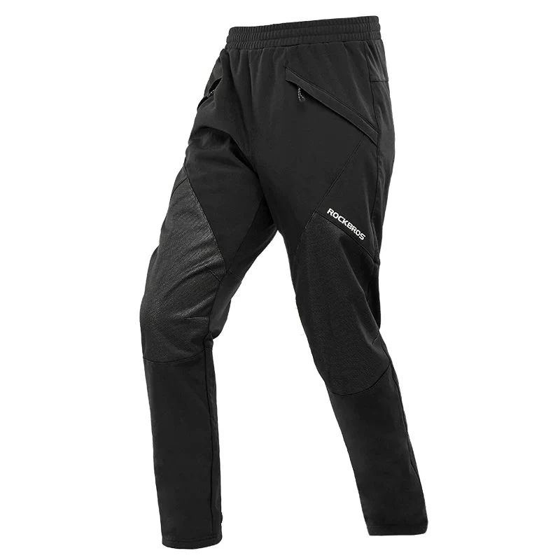 Pantalon de cyclisme thermique polaire coupe-vent pour homme "ROCKBROS - YPK030"