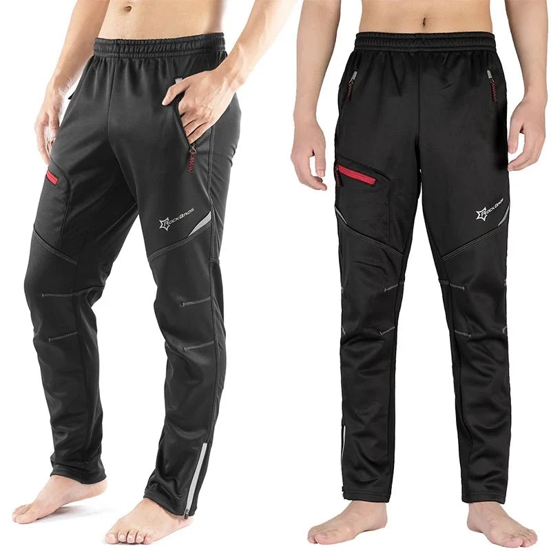 Pantalon de cyclisme thermique et chaud d'hiver pour le vélo et bikepacking "ROCKBROS – YPK009-1"