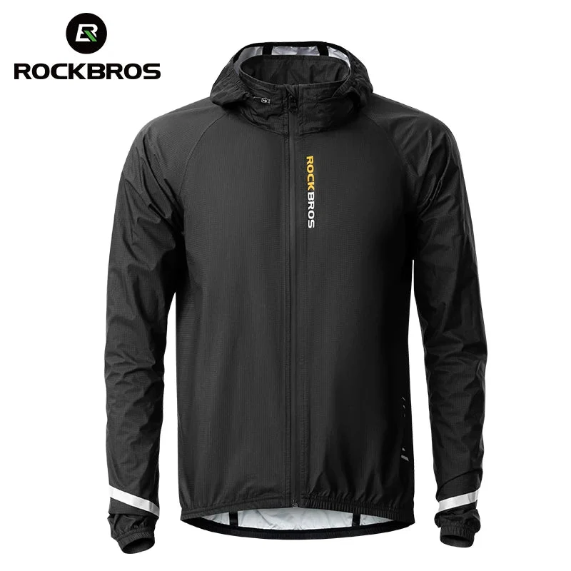 Veste imperméable et coupe-vent léger pour vélo / moto "ROCKBROS - Cycling Raincoat"