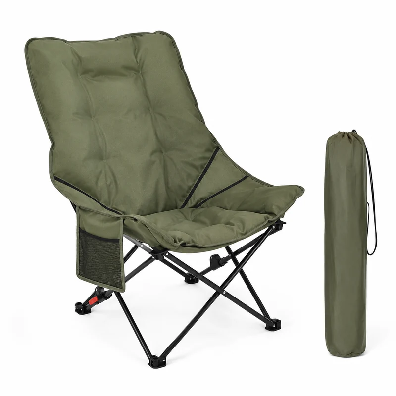Chaise camping rembourrée pliante randonnée