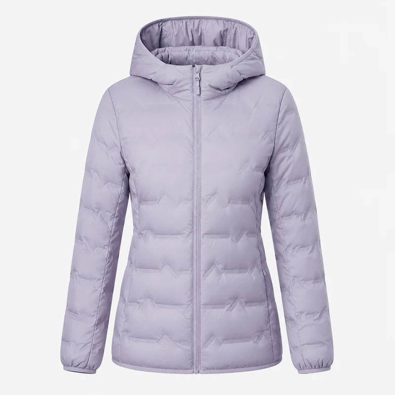 Doudoune randonnée femme chaude à capuche