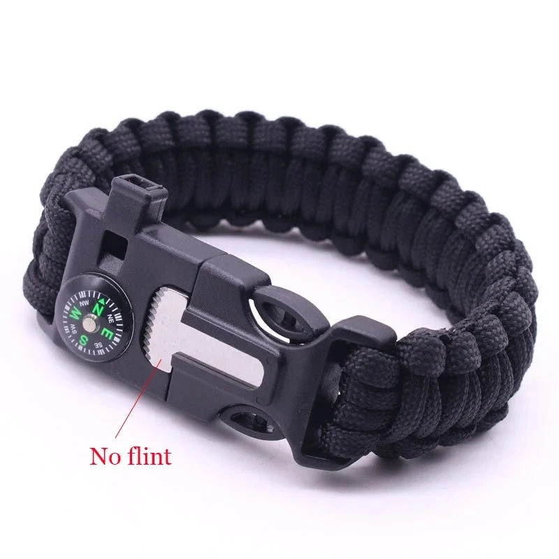 Bracelet de survie multifonction en paracorde 7 brins 4mm pour les situations d'urgence "Survival Gear Pro - SG001"
