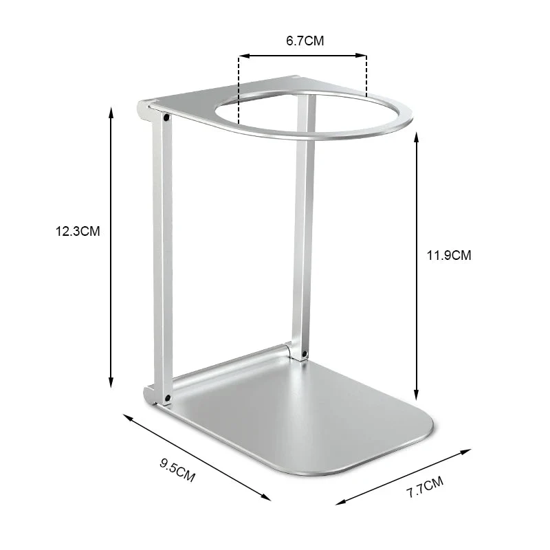Support pliable en alliage d'aluminium pour machine à expresso électrique portable "DENOKIN"