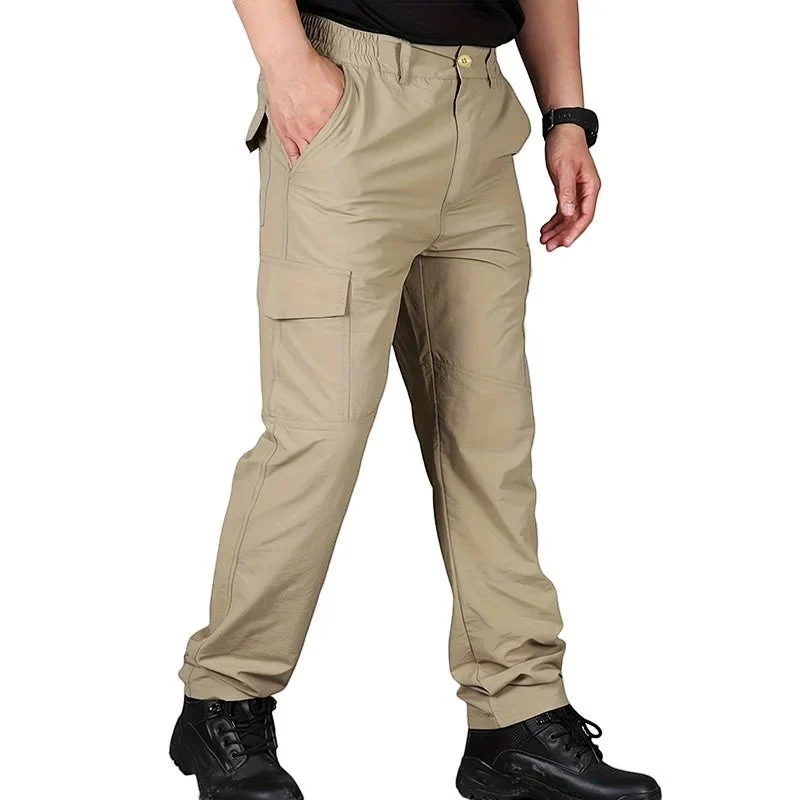 Pantalon randonnée homme multi-poches léger