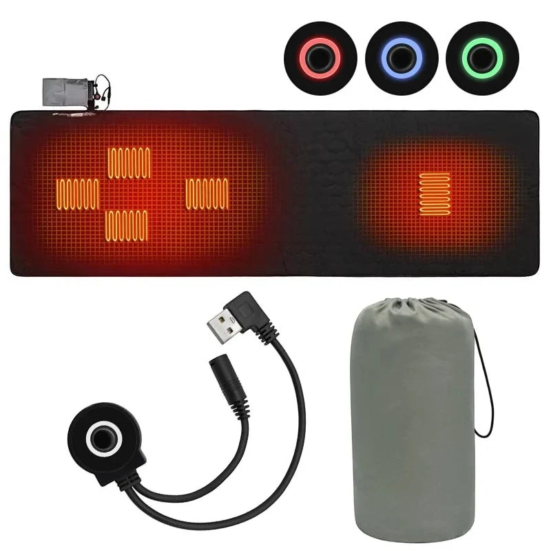 Tapis chauffant randonnée rechargeable USB