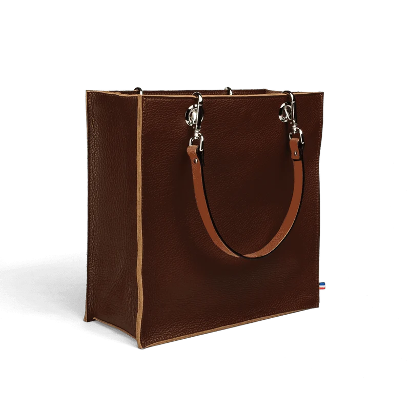 Sac Cabas Cube - Acajou