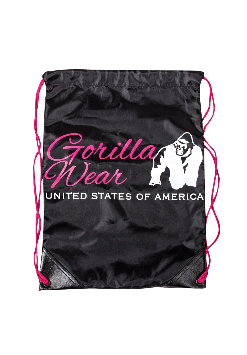 Gorilla Wear Drawstring Bag - Black/Pink