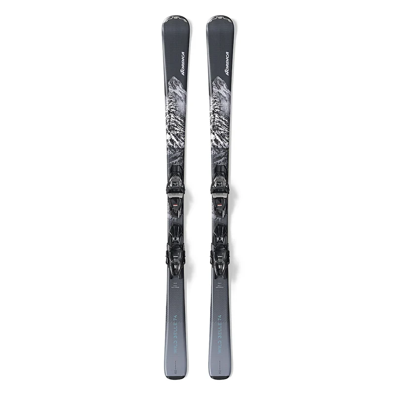 Skis alpins Nordica Wild Belle 74 FDT avec fixations TP2 COMP 10 (femmes)
