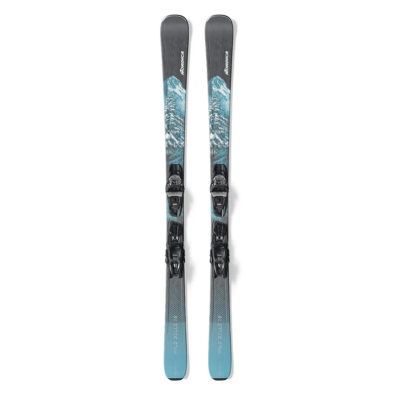 Skis alpins Nordica Wild Belle 78 FDT avec fixations TP2 COMP 10 (femmes)