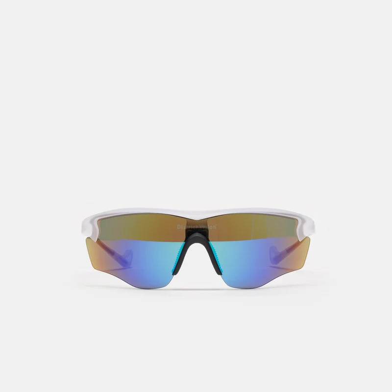 Junya Racer Sunglasses in Pulsar/D+ Blue Mirror