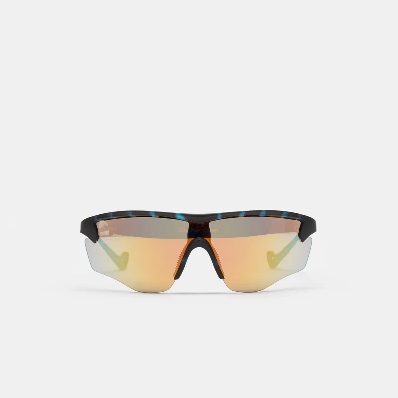 Junya Racer Sunglasses in Midnight Mosaic/D+ Fire Mirror