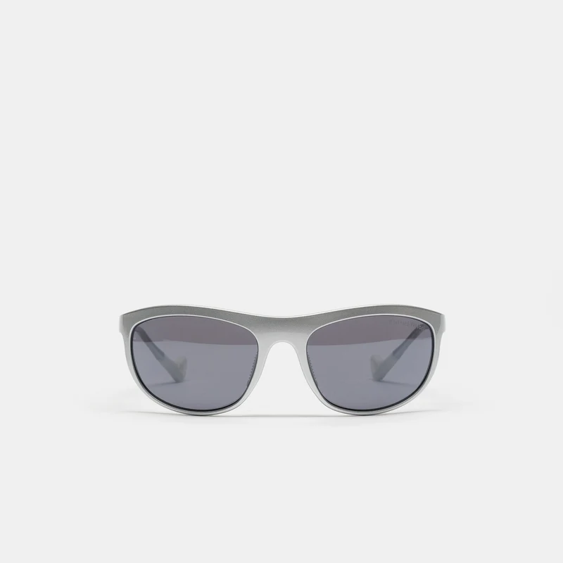Takeyoshi Altitude Master Sunglasses in Silver/D+ Onyx Mirror