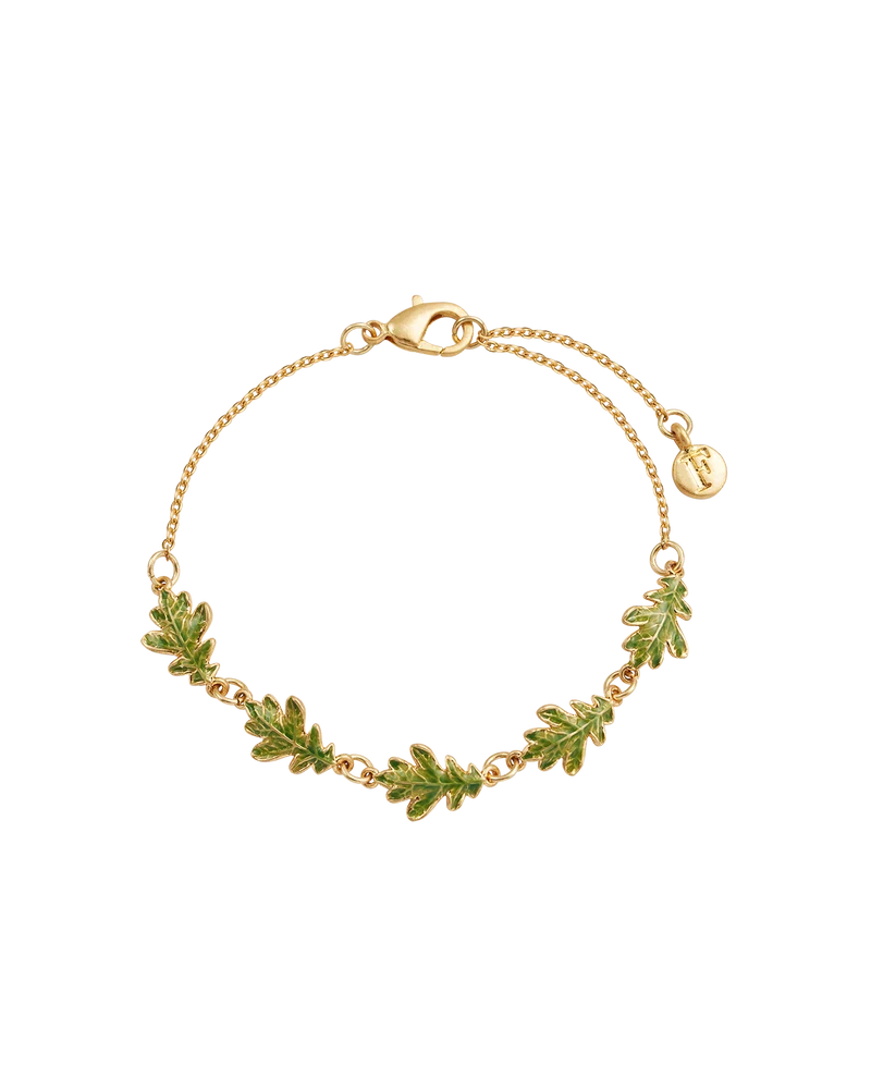 Gold Oak Leaf Bracelet