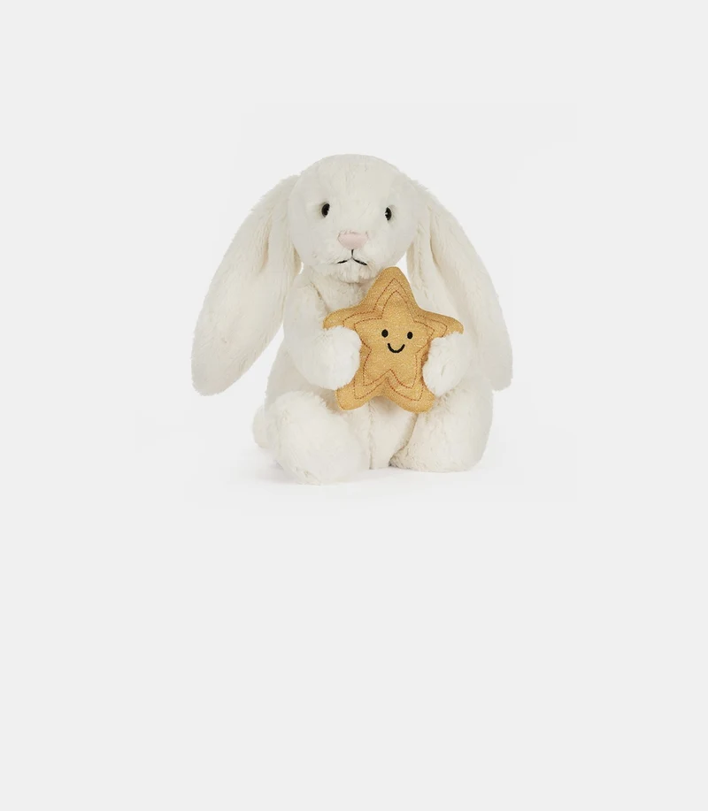 Cream bunny with star