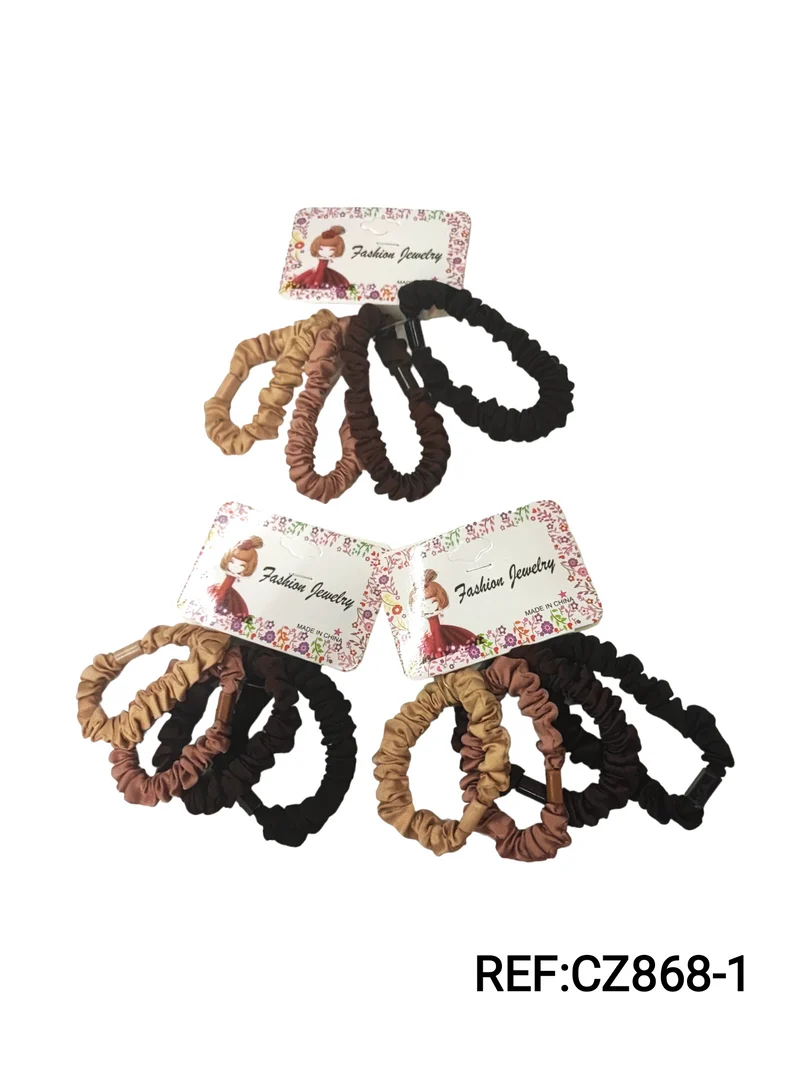 Chouchou Scrunchie élastique froufrou (x12)#1