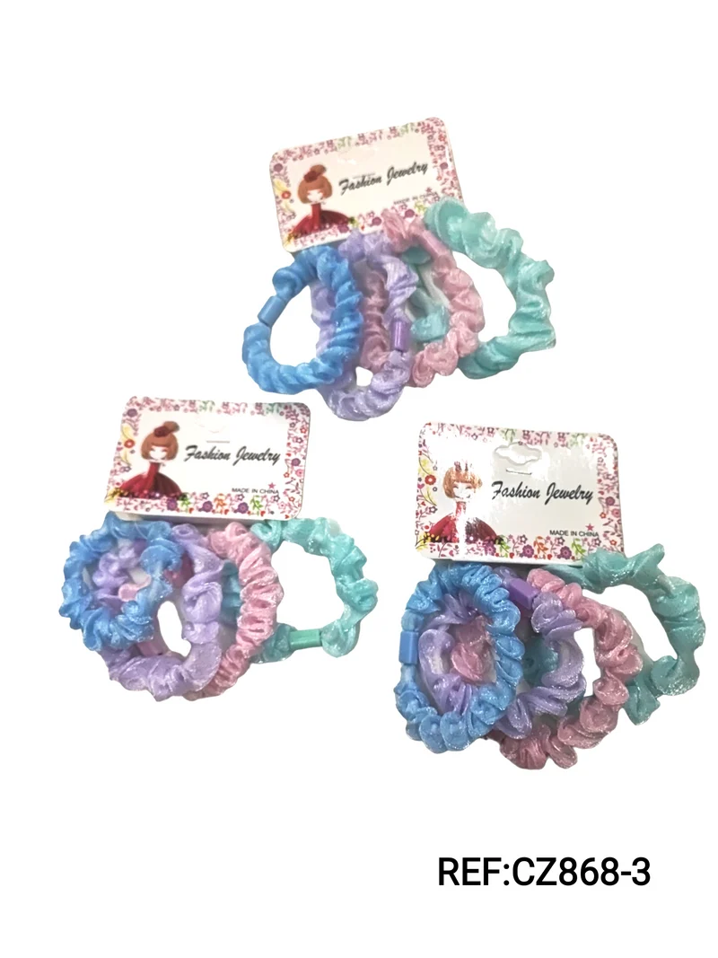 Chouchou Scrunchie élastique froufrou (x12)#3