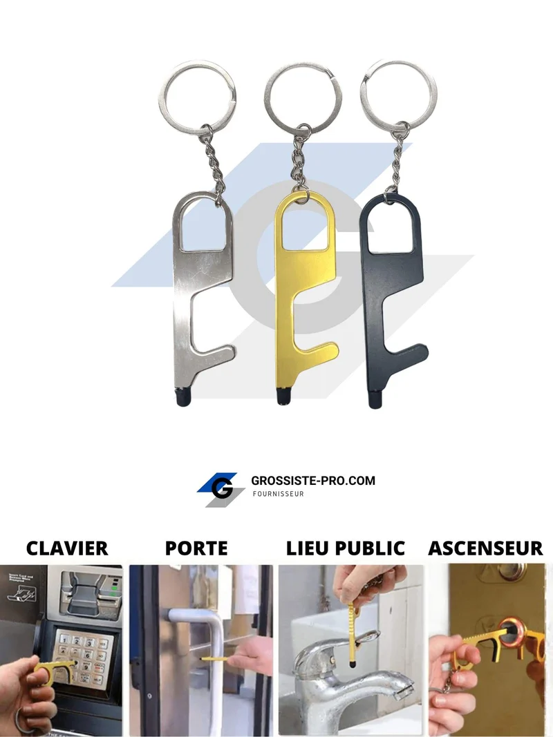 Porte-clé "sans-contact" #PCOV03 (x12)