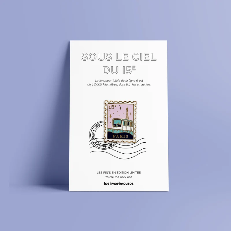 Pin's Timbre Paris 15e - Sous le ciel du 15e