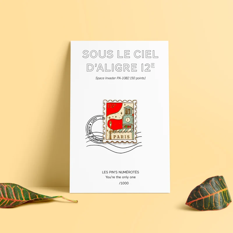Pin's Timbre Paris 12e - Sous le ciel d'Aligre