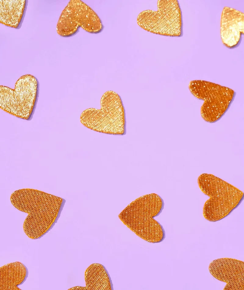 Patch Thermocollant Mini Coeur doré - Malicieuse