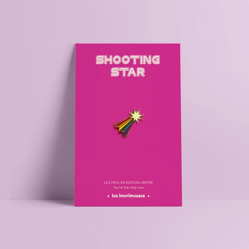 Pin’s Shooting Star - Jaune phosphorescent