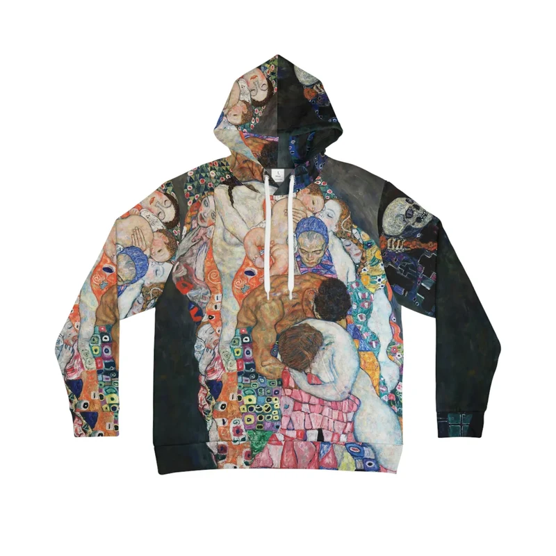 Death and Life by Gustav Klimt Art Hoodie