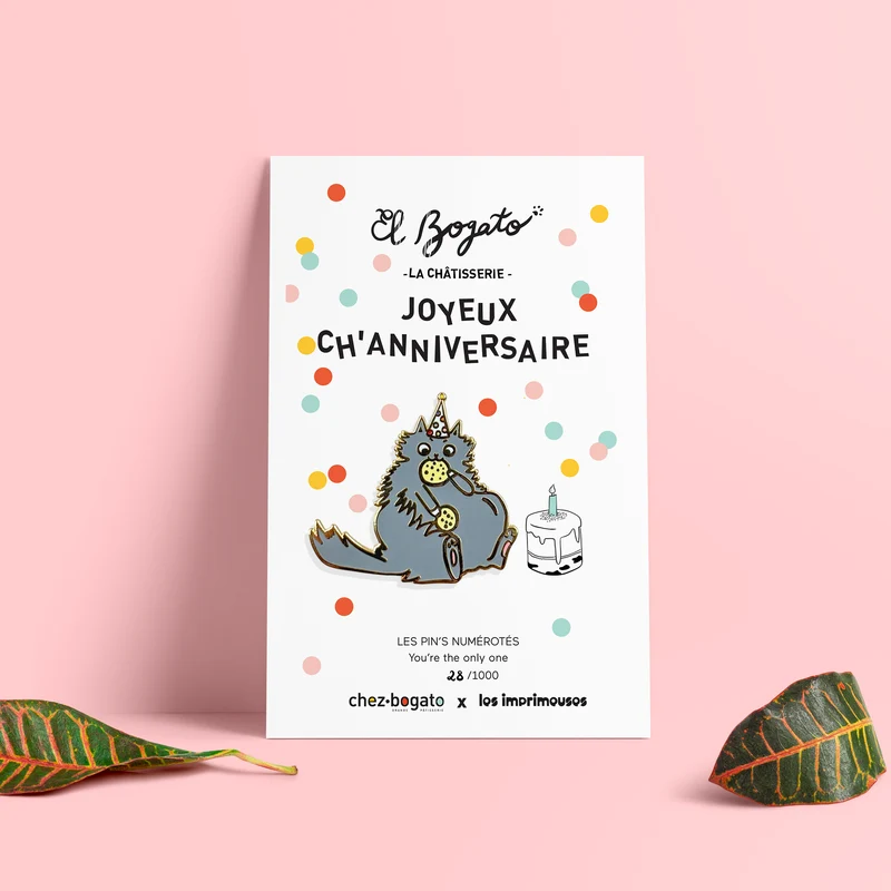 Pin's Bogato x Les Imprimeuses - Joyeux Ch'anniversaire !