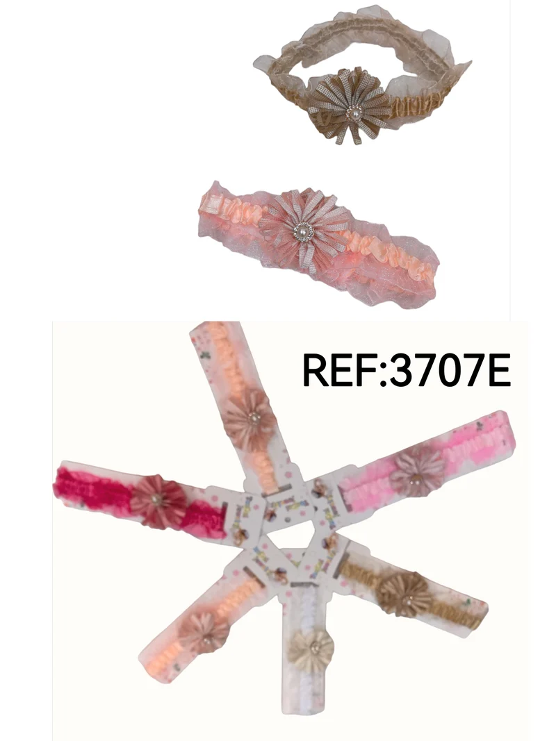 Bandeau Élastique de bébé motif perle (x12)#E