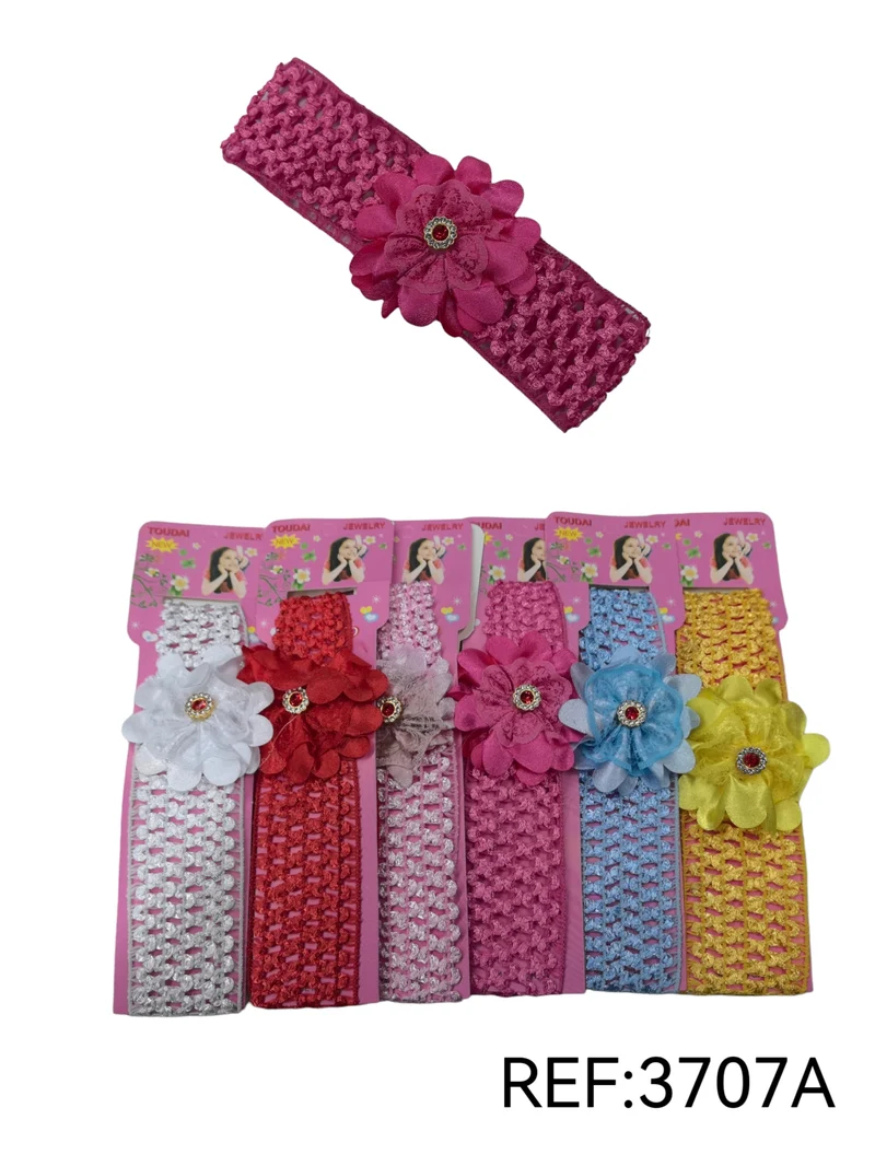 Bandeau enfant fleur tuile motif fleur (x12)