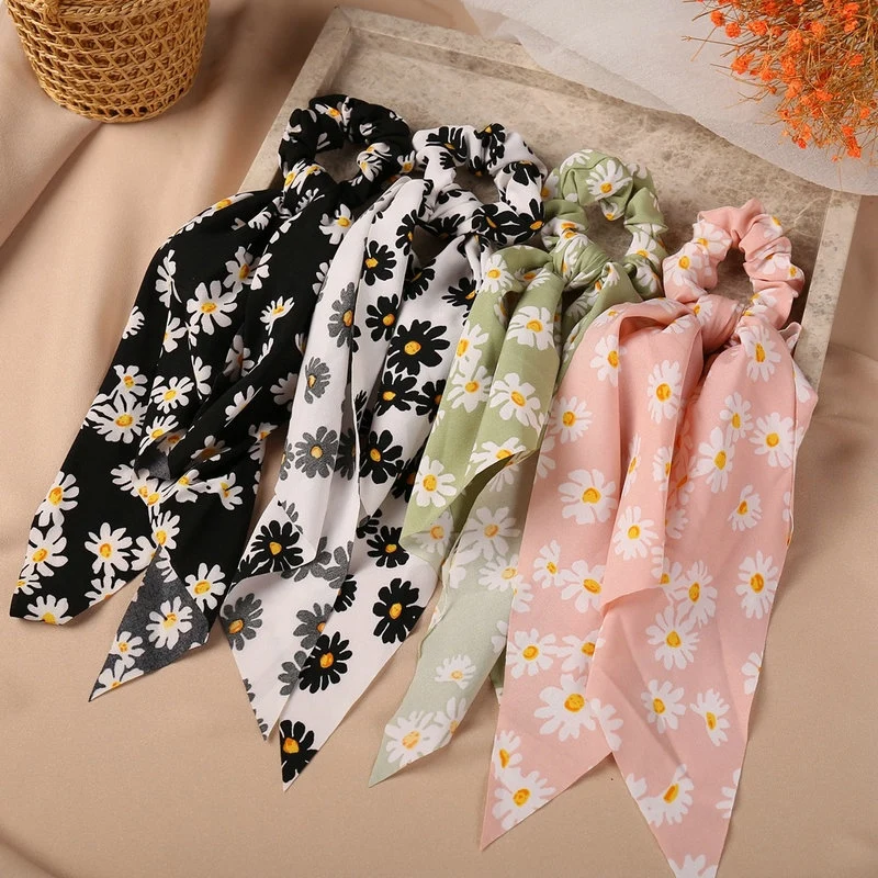 Chouchou motif Marguerite (x12)