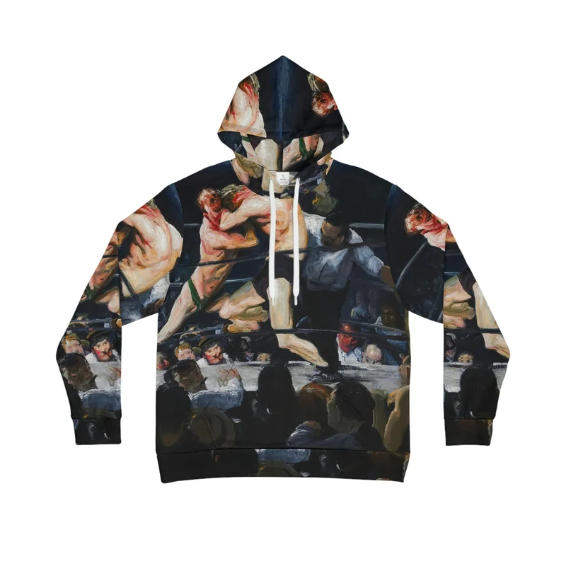 Stag at Sharkey's George Bellows Art Hoodie