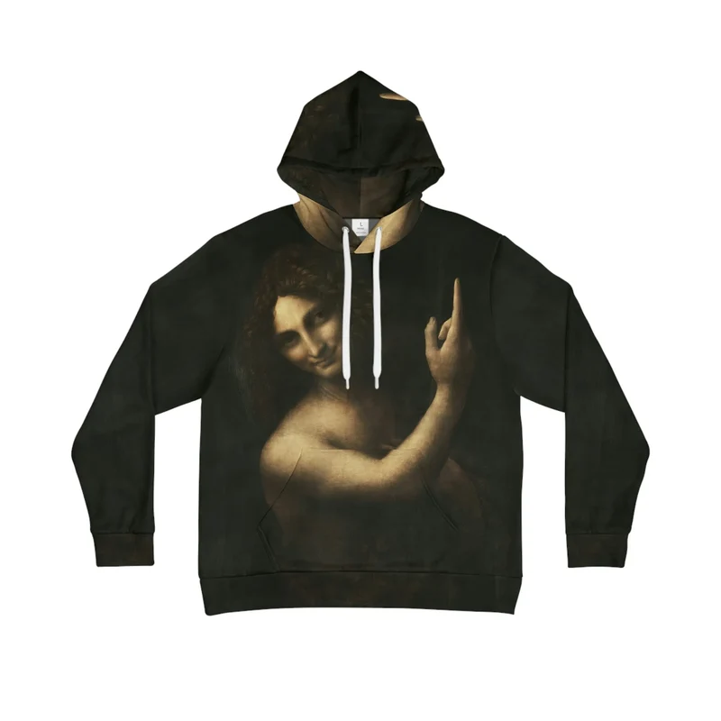 Saint John the Baptist Leonardo Da Vinci Art Hoodie