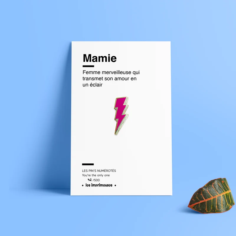 Pin's Éclair - Mamie (Fête des Grands-mères)