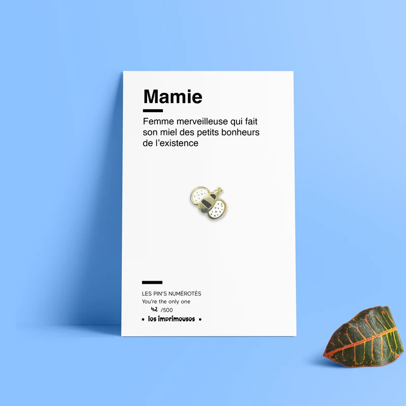 Pin's Abeille - Mamie (Fête des Grands-mères)