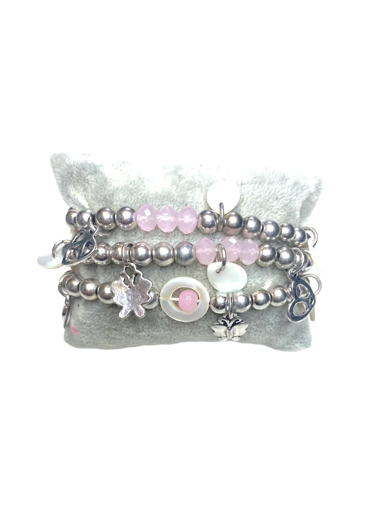 Bracelet fantaisie triple tour #2028-32
