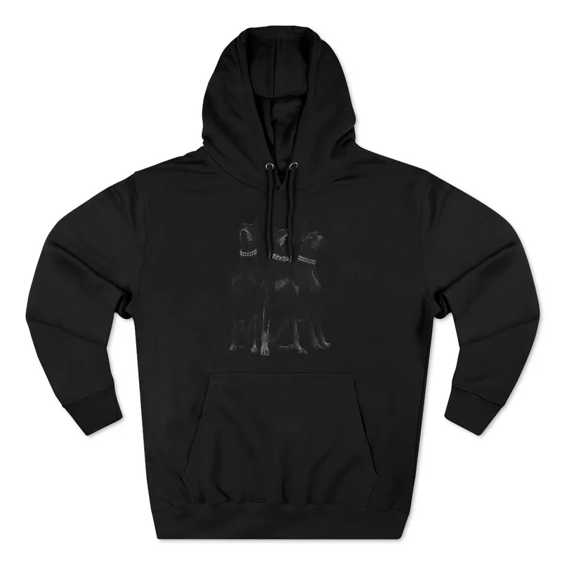 Dobermans Pinscher Gangster Dog Art Pullover Hoodie
