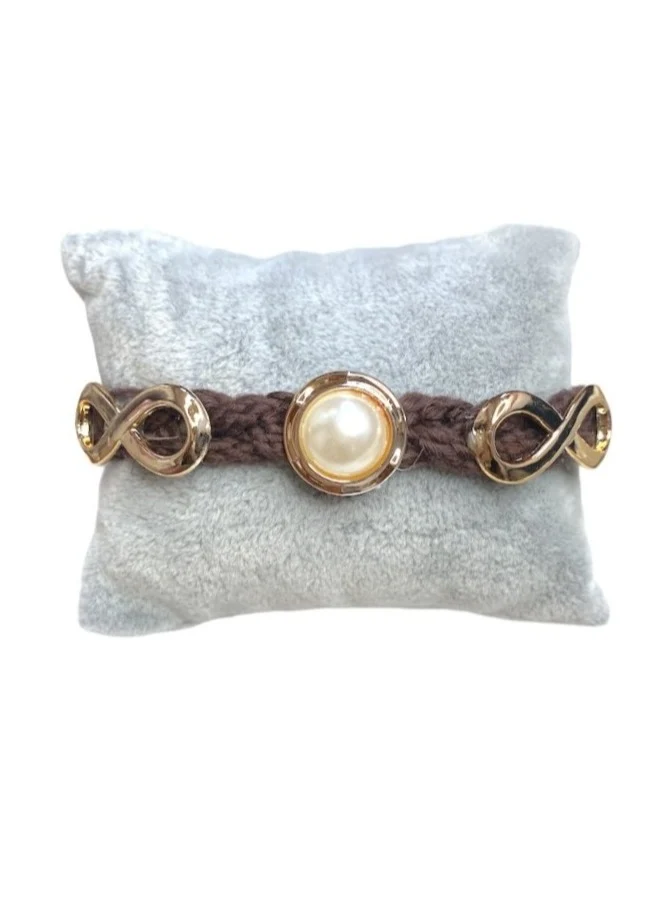 Bracelet tissu tresse ruban couleurs mélangées (x12)