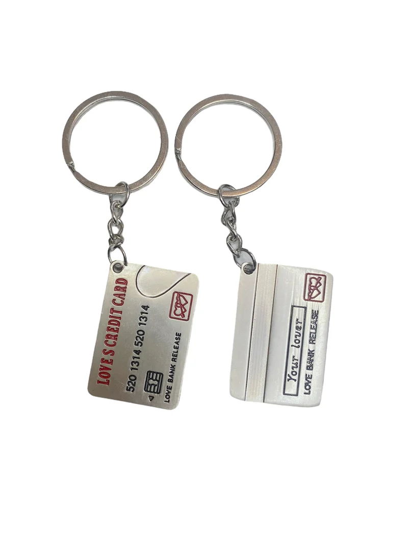 Porte-clé duo carte de crédit love (x12)