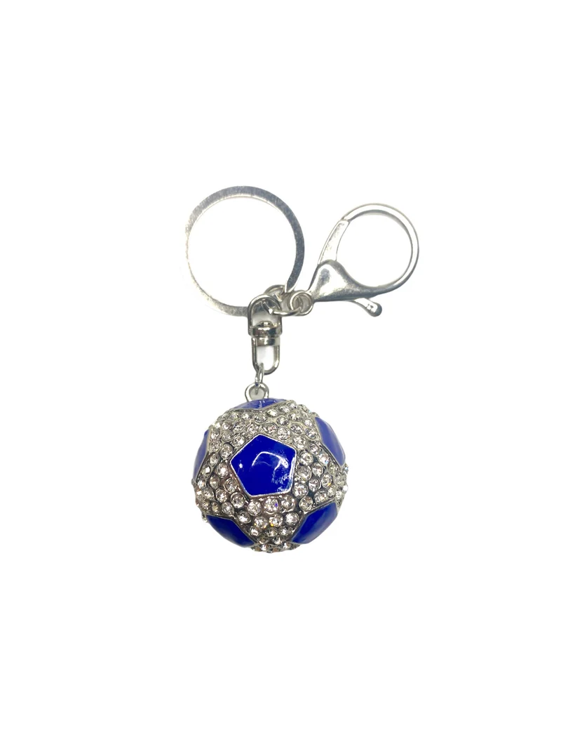 Porte-clé strass ballon foot (x12)