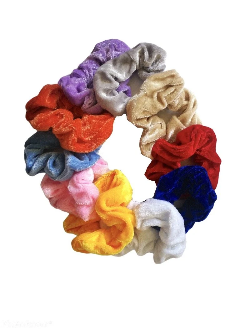 Chouchou Scrunchie vintage style velours (x20)