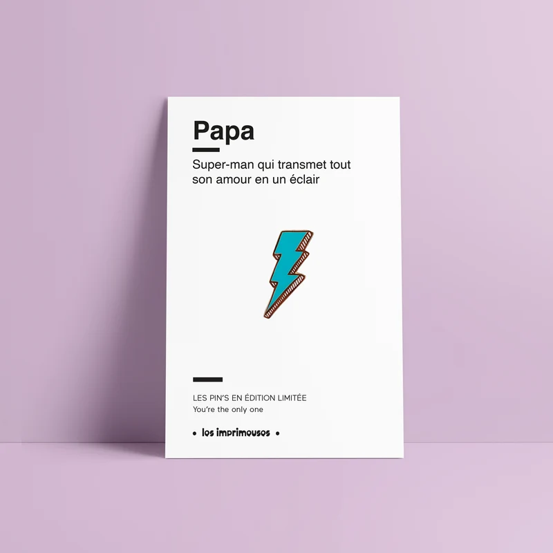 Pin’s Éclair - Papa (Fête des Pères)