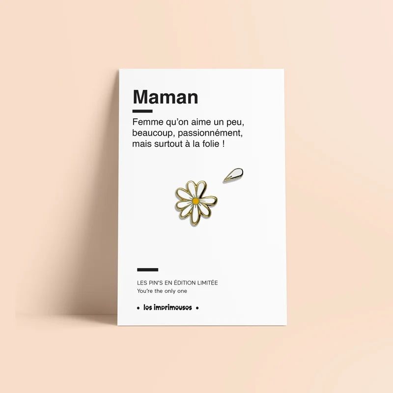 Pin's Marguerite - Maman (Fête des Mères)
