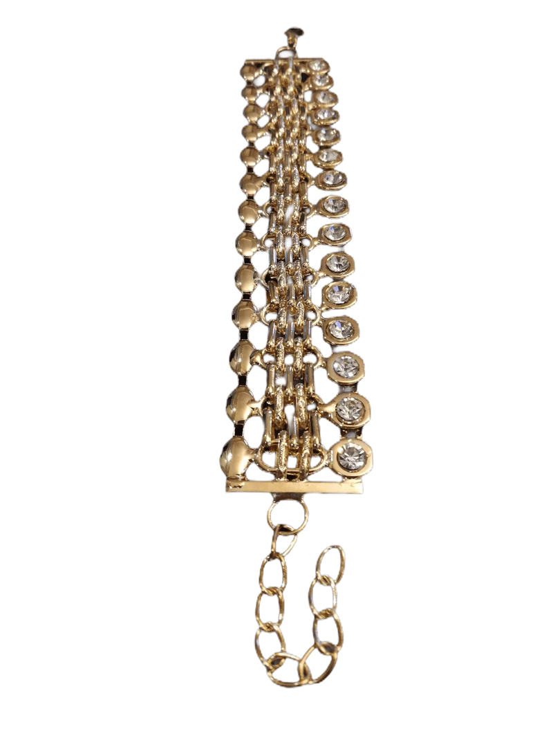 Bracelet bijou fantaisie maillons dorés femme