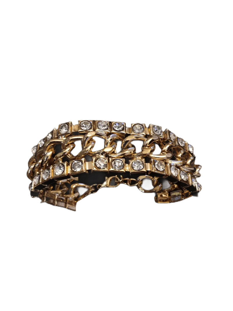 Bracelet bijou fantaisie chaîne doré femme