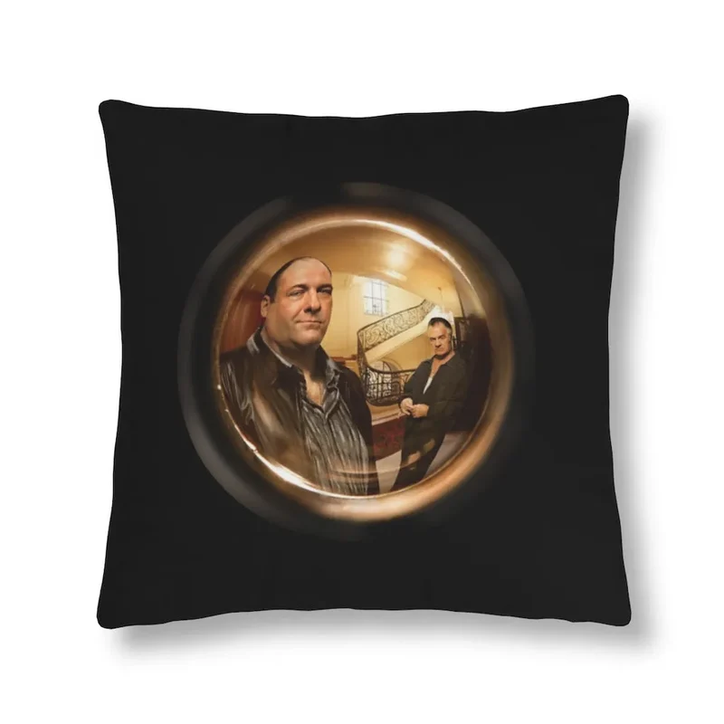 Knock Knock Tony from New Jersey Mobster Waterproof Pillows