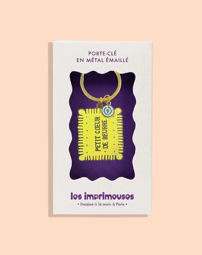 Porte-clé Biscuit - Petit cœur de beurre