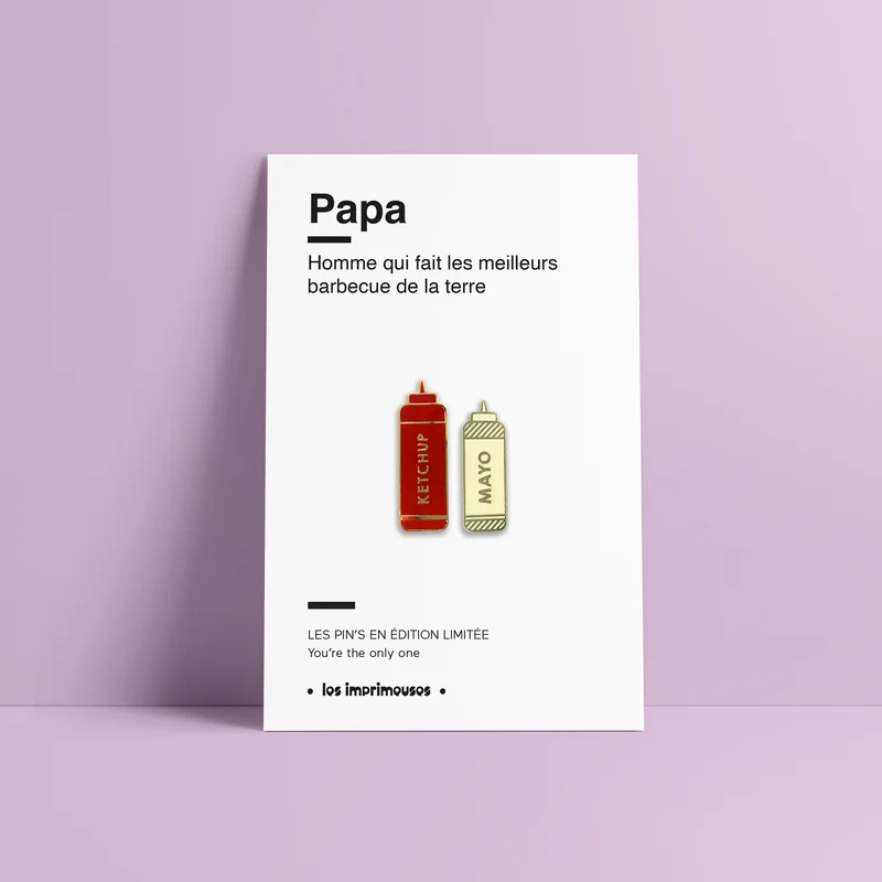 Pin’s Ketchup & Mayo - Papa (Fête des Pères)